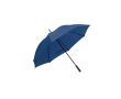 Parapluie polyester 190T, manche en bois et ouverture manuelle Ø127 cm couleur bleu