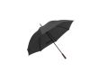 Parapluie polyester 190T, manche en bois et ouverture manuelle Ø127 cm couleur noir