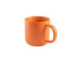 Tasse en céramique pour café, finition mate et effet rustique 90 ml couleur orange