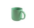 Tasse en céramique pour café, finition mate et effet rustique 90 ml couleur vert clair