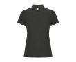 Polo femme en coton et polyester piqué 190 g/m2 Roly couleur gris graphite