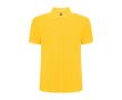 Polo homme en coton et polyester piqué 190 g/m2 Roly couleur jaune