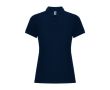 Polo femme en coton et polyester piqué 190 g/m2 Roly couleur bleu marine