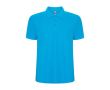 Polo homme en coton et polyester piqué 190 g/m2 Roly couleur turquoise