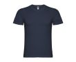 T-shirt à manches courtes col en V en coton pour homme 155 g/m² Roly couleur bleu marine