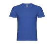 T-shirt à manches courtes col en V en coton pour homme 155 g/m² Roly couleur bleu roi