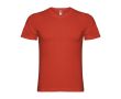 T-shirt à manches courtes col en V en coton pour homme 155 g/m² Roly couleur rouge