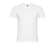 T-shirt à manches courtes col en V en coton pour homme 155 g/m² Roly couleur blanc