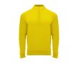 Sweat de sport à demi-fermeture éclair en polyester 200 g/m² Roly couleur jaune
