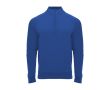 Sweat de sport à demi-fermeture éclair en polyester 200 g/m² Roly couleur bleu roi
