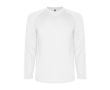 T-shirt de sport à manches longues pour homme 150 g/m² Roly couleur blanc