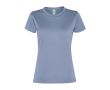 T-shirt de sport pour femme en polyester recyclé 100 g/m² Roly couleur bleu gris