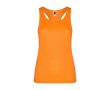 Gilet de sport pour femme en tissu technique 140 g/m² Roly couleur orange fluorescent