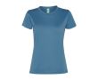 T-shirt de sport pour femme en polyester recyclé 100 g/m² Roly couleur bleu pastel