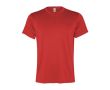 T-shirt de sport pour homme en polyester recyclé 100 g/m² Roly couleur rouge