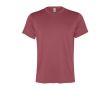 T-shirt de sport pour homme en polyester recyclé 100 g/m² Roly couleur rouge désaturé