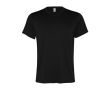 T-shirt de sport pour homme en polyester recyclé 100 g/m² Roly couleur noir