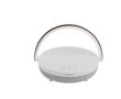 Enceinte Prixton 4 en 1 de 10W avec LED et base de charge sans fil couleur blanc