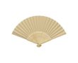 Éventail en bambou et papier avec détails décoratifs couleur naturel