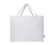 Sac en coton recyclé avec grand compartiment principal 220 g/m² couleur blanc