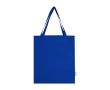 Sac de courses en coton recyclé avec longues anses 140 g/m² couleur bleu roi