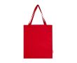 Sac de courses en coton recyclé avec longues anses 140 g/m² couleur rouge
