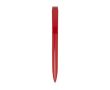 Stylo en plastique recyclé et pointe en acier inoxydable encre noire couleur rouge