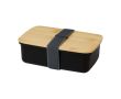 Boîte à lunch en plastique recyclé avec couvercle en bambou 500 ml couleur noir