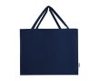 Sac en coton recyclé avec grand compartiment principal 220 g/m² couleur bleu marine