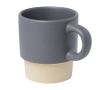 Tasse à espresso avec base en argile et finition mate 130 ml couleur gris