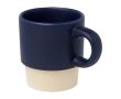 Tasse à espresso avec base en argile et finition mate 130 ml couleur bleu marine