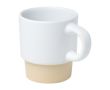 Tasse à espresso avec base en argile et finition mate 130 ml couleur blanc