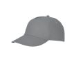 Casquette avec logo et fermoir auto-agrippant en coton 175 g/m² Héroe couleur gris