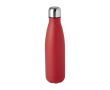 Bouteille en acier inoxydable recyclé à double paroi 500ml couleur rouge