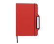 Carnet à couverture rigide avec un support téléphone portable A5 couleur rouge