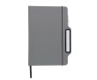 Carnet à couverture rigide avec un support téléphone portable A5 couleur gris