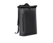 Sac à dos roll-top en polyuréthane doux au toucher ordinateur 15\" couleur noir