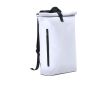 Sac à dos roll-top en polyuréthane doux au toucher ordinateur 15\" couleur blanc
