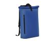 Sac à dos roll-top en polyuréthane doux au toucher ordinateur 15\" couleur bleu