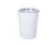 Tasse isotherme acier inoxydable couvercle à pression  doseur 350 ml couleur blanc