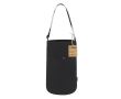 Bandoulière cylindrique en toile recyclée de grande capacité couleur noir
