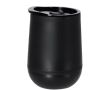 Gobelet à emporter double paroi fond rond et couvercle assorti 320 ml couleur noir