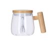 Tasse mélangeuse verre borosilicate couvercle agitateur électrique couleur naturel