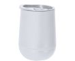 Gobelet à emporter double paroi fond rond et couvercle assorti 320 ml couleur blanc