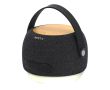 Enceinte avec chargeur eclairage LED et poignée de transport, 15 watts couleur noir