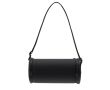 Sac bandoulière cylindrique en PU avec des poches d'accès rapide couleur noir