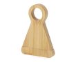 Tire-bouchon en bambou avec double fonction support pour bouteilles couleur naturel