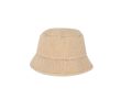 Bonnet en sherpa très doux avec cordon de serrage intérieur ajustable couleur beige