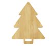 Planche à découper de Noël en forme d'arbre avec une poignée découpée couleur naturel