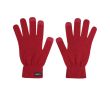 Gants tactiles pour adultes en doux polyester RPET, taille unique couleur rouge